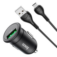 Hoco Z43 Mighty single port QC3.0 car charger set(Micro)