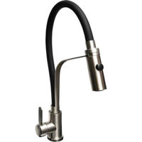 Bateria bucătărie Rubano 27669 Baterie pentru bucatarie cu pipa flexibila "U" Inox, negru