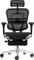 Офисное кресло ART Ergohuman Elite 2 Black + Legrest T-168-B1 EHE2-AB-HAM-5D-L