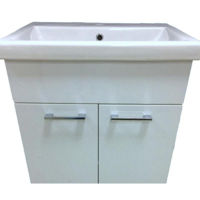 Dulap pentru lavoar Aquaplus Bergamo WHITE 70 cu lavoar 2070