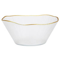 Салатница Promstore 52446 Salatiera din sticla 21cm Golden Rim