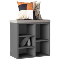 Raft pentru încălțăminte Mobildor-Lux Aspect (54x30x48H cm) Anthracite