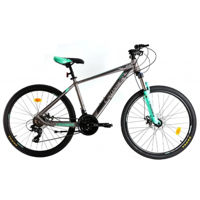 Велосипед Crosser SOLO 29" 21 21S Shimano+Logan Hidraulic/29" 075-C-21 Grey/Green N1-R7