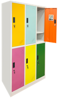 cumpără Dulap metalic multicolor cu 6 usi, 1850*900*450 mm în Chișinău