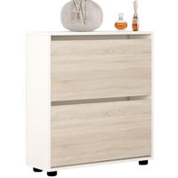 Raft pentru încălțăminte Mobildor-Lux Leo 50x27x86H cm White/Sonoma