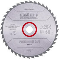 Аксессуар для пилы Metabo 628059000 Panza ferastrau circular Precision CUT pt lemn 254x30, 40WZ