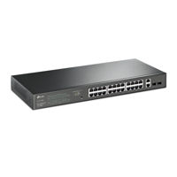 28-port Gigabit EasySmart PoE+ Switch TP-LINK "TL-SG1428PE", 24xPoE+ ports, 2xSFP Slots, 250W Budget