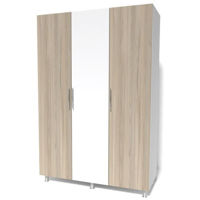 Шкаф Smartex N9 140cm  Белый/Дуб Светлый