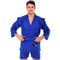 Одежда для спорта SUHS 13505 Kimono pt sambo din coton m.140cm, 500g/m2 CO-4676 blue