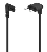 Кабель для AV Hama 223284 Power Cable Angled Bi Sides Euro Plug AC C7 3m