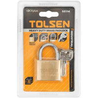Замок навесной Tolsen Латунный замок для сложных условий эксплуатации, 30 мм, промышленный (55113)
