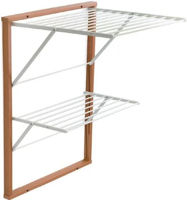 Сушилка для белья Arredamenti Italia Kevin, настенная, широкое крыло, вишневое дерево