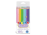 Set creioane colorate 12buc Carioca Pastel