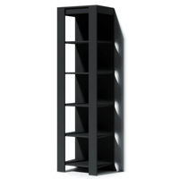 Офисный стеллаж Fabrik Home Belfort (550x1970x420) Черный ясень