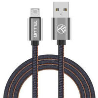 Cablu telefon mobil Tellur TLL155371 Cable USB - Micro USB, Denim, 1m, Blue