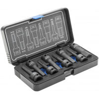 Набор головок, бит, насадок Hoegert HT6R004 насадки ударные HEX, H6-H19, 1/2", 8 предм. CrMo