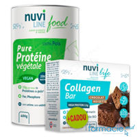 Proteine pure vegetale Nuviline Vegan 32doze x12.5g pulbere400g + CADOU