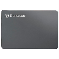 2.0TB (USB3.1) 2.5" Transcend "StoreJet 25C3", Iron Gray, Ultra-Slim, Aluminum Casing