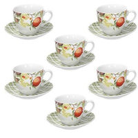 Чашка Tognana 54096 Set 6buc, Florence cu farfurioare, portelan