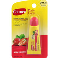 Бальзам-блеск для губ с ароматом клубники-Carmex SPF15, 10 g