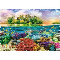 Головоломка Trefl R25K /13 (11113)  600 Crazy shapes: Tropical Island
