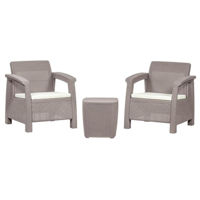 Mobilier pentru grădină Hydro S Mobila p/u terasa si balcon Ferrara Star, 2 persoane, Cappuccino