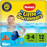 Scutece-chiloţel pentru apă Huggies Little Swimmers 3-4 (7-15 kg) 12 buc