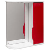 Oglindă baie Mashtab 10031 Print 700x200x720 Alb-Rosu