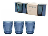 Набор стаканов Tognana Dorico 3шт, 310ml, голубой