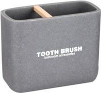 Стакан для зубных щёток Bisk 07783 Suport periute de dinti DAKAR gri