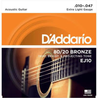 Accesoriu p/u instrumente muzicale D’Addario EJ10 corzi chitara acustica