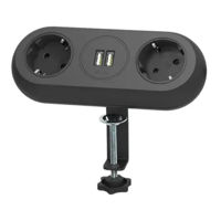 Filtru electric ORNO ORAE13133GSB 2 prize + 2 USB 1.4M NEGRU