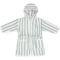 Accesoriu pentru baie Jollein 060-808-68085 Halatel de baie Stripe Terry Sea Green GOTS (1-2 ani)