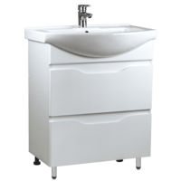 Dulap pentru lavoar Mashtab 11573 Print cu 2 sertare 65cm Alb