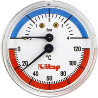 Accesoriu sisteme de încălzire Itap 4850012 Termomanometru axial D. 1/2" 4 bar, 0-120º C, D. 63