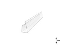 Profil U 8 mm lateral 2.1 m Transparent