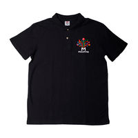 Мужская футболка Polo (черная) - Древо Жизни