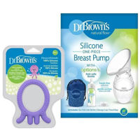 Молокоотсос Dr. Brown's 8586020673919 Set pompa de san manuala cu biberon+inel gingival Octopus