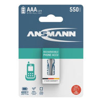 Аккумулятор Ansmann Dect NiMH Rechargeable battery AAA / HR03 550 mAh maxE 2 pcs.