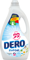 Dero gel  2in1 Iris alb și Flori de romaniță, 3L, 60 spălări