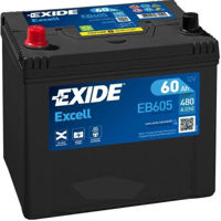 Автомобильный аккумулятор Exide EXCELL 12V 60Ah 480EN 230x173x222 +/- (EB605)