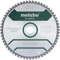 Disc de tăiere Metabo 628666000 Panza ferastrau circular Multi CUT classic FZ/TZ 254x30