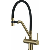 Смеситель кухонный Gappo G4398-83 Satin GOLD (chiuveta plus)