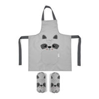 Set de creație Albero Mio Фартук водонепр + рукава Raccoon 60x50cm