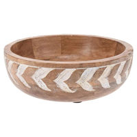 Тарелка H&S 55095 Farfurie de servire D19x5cm, lemn de mango