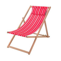Mobilier pentru camping Promstore 55418 Scaun pliabil ProBeach, 97x56x85cm, cadru din lemn
