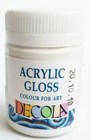 Acrilic "Decola" 50 ml lucios Alb