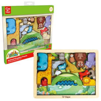 Головоломка Hape E1656 Puzzle Regatul Animalelor, 16 piese