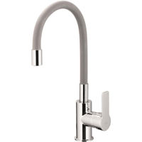 Смеситель кухонный kfa armatura Rumba высокий гибкий 180 серый-хром