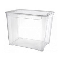 Короб для хранения Promstore 53364 cu capac Econova Cristal 70l, 55,5x39x43.5, transparent